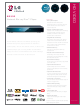 LG Network Blu-ray Disc BD390 Specification Sheet