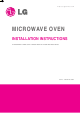 LG Microwave Oven Installation Instructions Manual