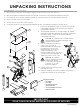 Life Fitness Exercise Bike 95CXL Unpacking Instructions