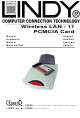 Lindy Wireless LAN - 11 PCMCIA Card Manual