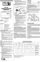Lux Products LHP-750 Installation Instructions