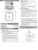 Lux Products T20-1141 Installation And Operating Instructions