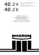 Macrom 42.24 Owner's Manual