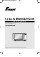 Magic Chef EW13F1B Instruction Manual & Cooking Manual