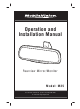 MobileVision REARVIEW MIRROR/MONITOR M35 Operation And Installation Manual