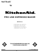 KitchenAid PRO LINE 4KPES100ER1 Parts List