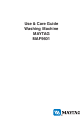 Maytag MAF9601 Use And Care Manual