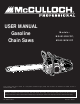 McCulloch MS4016PAVCC, MS4018PAVCC User Manual