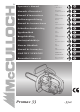 McCulloch PROMAC 33 Operator's Manual