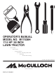 McCulloch M17538H Operator's Manual