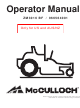 McCulloch ZM3016BF/966564001 Operator's Manual