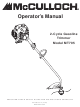 McCulloch MT705 Operator's Manual