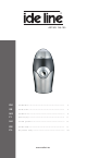 Ide Line Coffee Grinder 745-95 User Manual