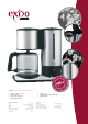 Melissa Coffee Maker, Brushed Aluminium 245-045 Brochure