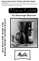 Melitta Choco Latte MECM1 Use And Care Manual