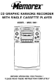 Memorex MKS 3001 Operating Instructions Manual