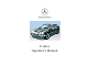 Mercedes-Benz 2001 E -Class Wagon Operator's Manual