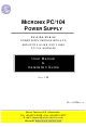 Micro Technic MICRONIX PC/104 PV-5120 Installation And User Manual