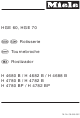 Miele HGE 60 User Manual