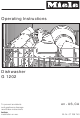Miele G 1202 Operating Instructions Manual