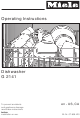 Miele G 2141 Operating Instructions Manual