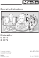 Miele G 5795 Operating Instructions Manual
