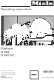 Miele Platinum G 892 Operating Instructions Manual