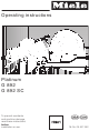 Miele Platinum G 892 Operating Instructions Manual