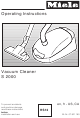 Miele S 2000 Operating Instructions Manual