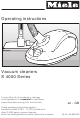 Miele S 4000 Series Operating Instructions Manual