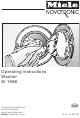 Miele W 1986 WASHING MACHINE Operating Instructions Manual