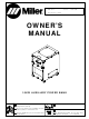 Miller Electric wire feeder Owner's Manual