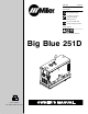 Miller Electric Big Blue 251D Owner's Manual