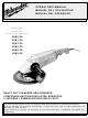 Milwaukee Heavy-Duty Sanders and Grinders Operator's Manual