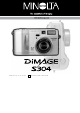 Minolta DiMAGE S304 User Manual