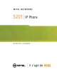 Mitel IP PHONE 5201 Manuel D'utilisation