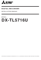 Mitsubishi Electric DX-TL5716U Installation Manual
