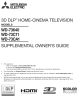 Mitsubishi WD-73CLL Supplemental Owner's Manual