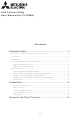 Mitsubishi FL7000U User Manual