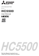 Mitsubishi Electric LCD PROJECTOR HC5500 User Manual