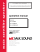 MK Sound S-150THX AC Operation Manual