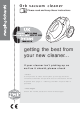 Morphy Richards Orb vacuum cleaner Instructions Manual