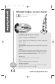 Morphy Richards Ultralight bagless vacuum cleaner Owner's Manual