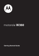 Motorola 6802932J69 Getting Started Manual