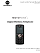 Motorola MOTOFONE F3 Service Manual