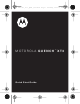 Motorola QUENCH XT3 Quick Start Manual