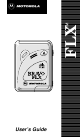 Motorola BRAVO FLX pager User Manual