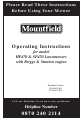 Mountfield HP470 Operating Instructions Manual