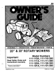 MTD 110-110-300 Owner's Manual
