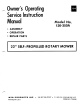 MTD 126-350A Owner's Operating Service Instruction Manual